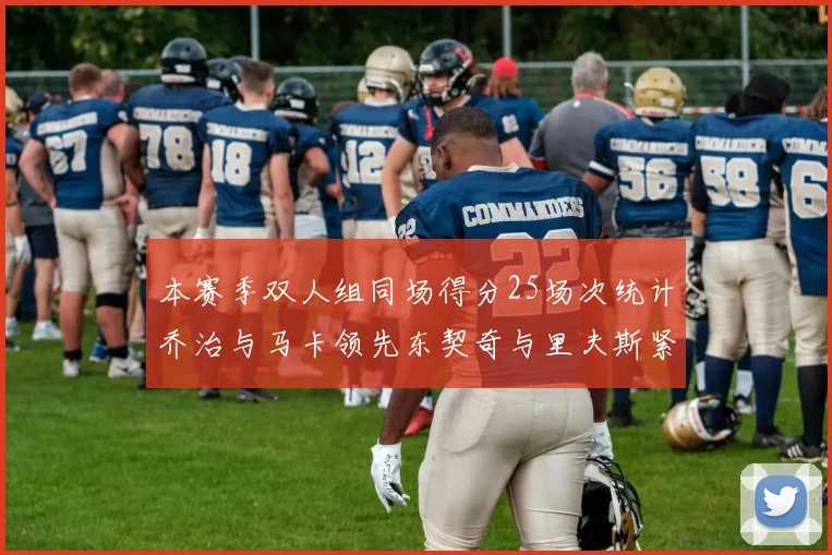 本赛季双人组同场得分25场次统计乔治与马卡领先东契奇与里夫斯紧随其后